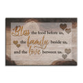 Bless The Food Before Us Rustic Canvas – Warm Wood Dining Decor