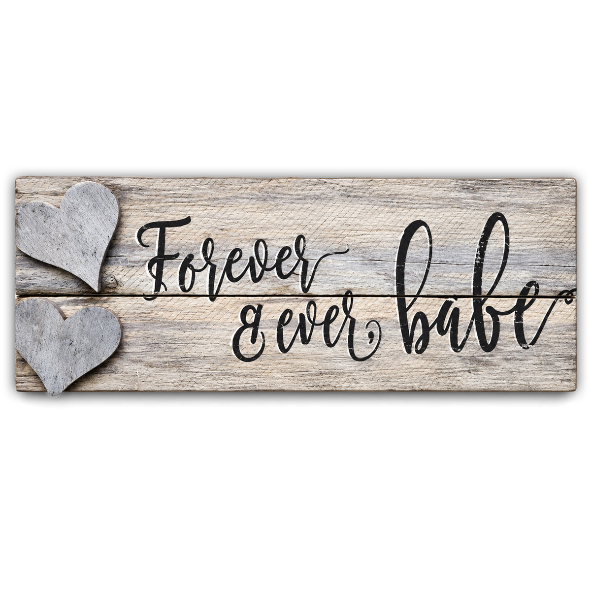 Forever And Ever Babe Panoramic Canvas – Above Bed Couple Wall Art