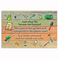 Gardening Quote Canvas Wall Art – Colorful Garden Lover Gift