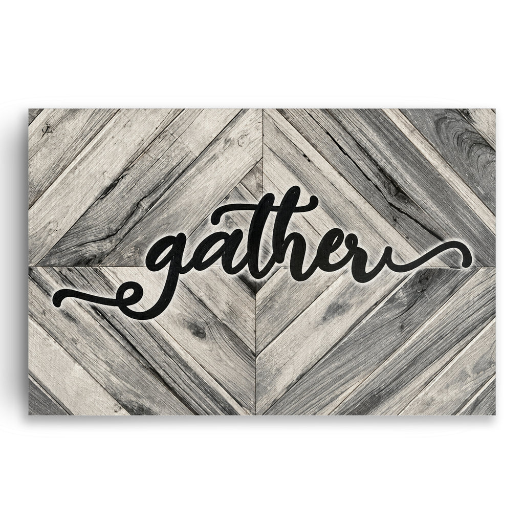 Gather Canvas Wall Art – Farmhouse Dining Room Wall Decor