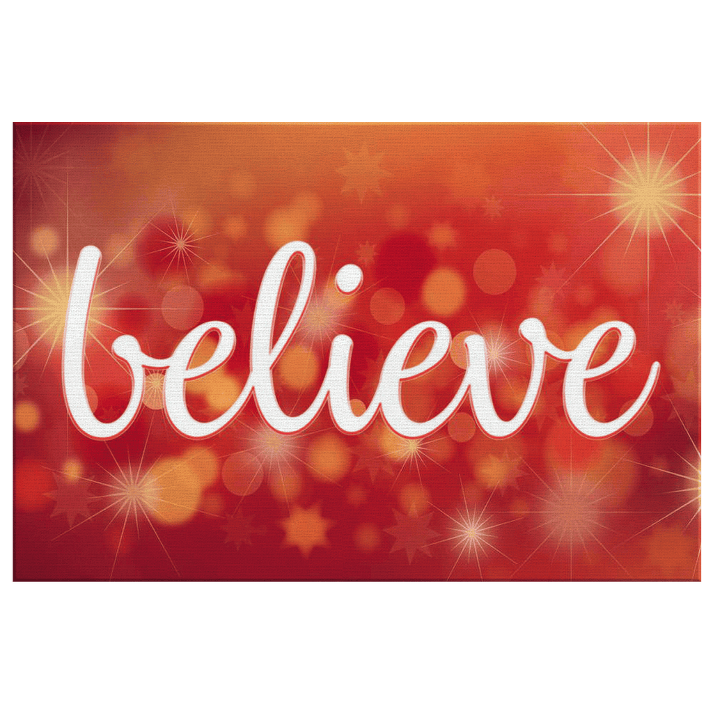 Believe Canvas Wall Art – Inspirational Wall Decor