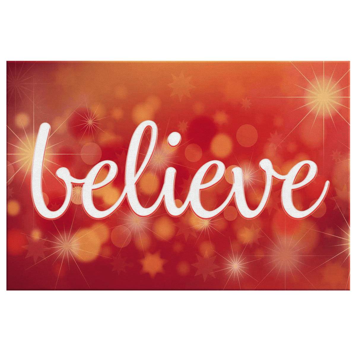 Believe Canvas Wall Art – Inspirational Wall Decor
