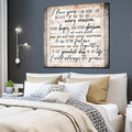 I Love You - I Will Always Be Yours Canvas Wall Art – Couple Gift