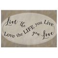 Live The Life You Love, Love The Life You Live Canvas Wall Art – Motivational Wall Decor