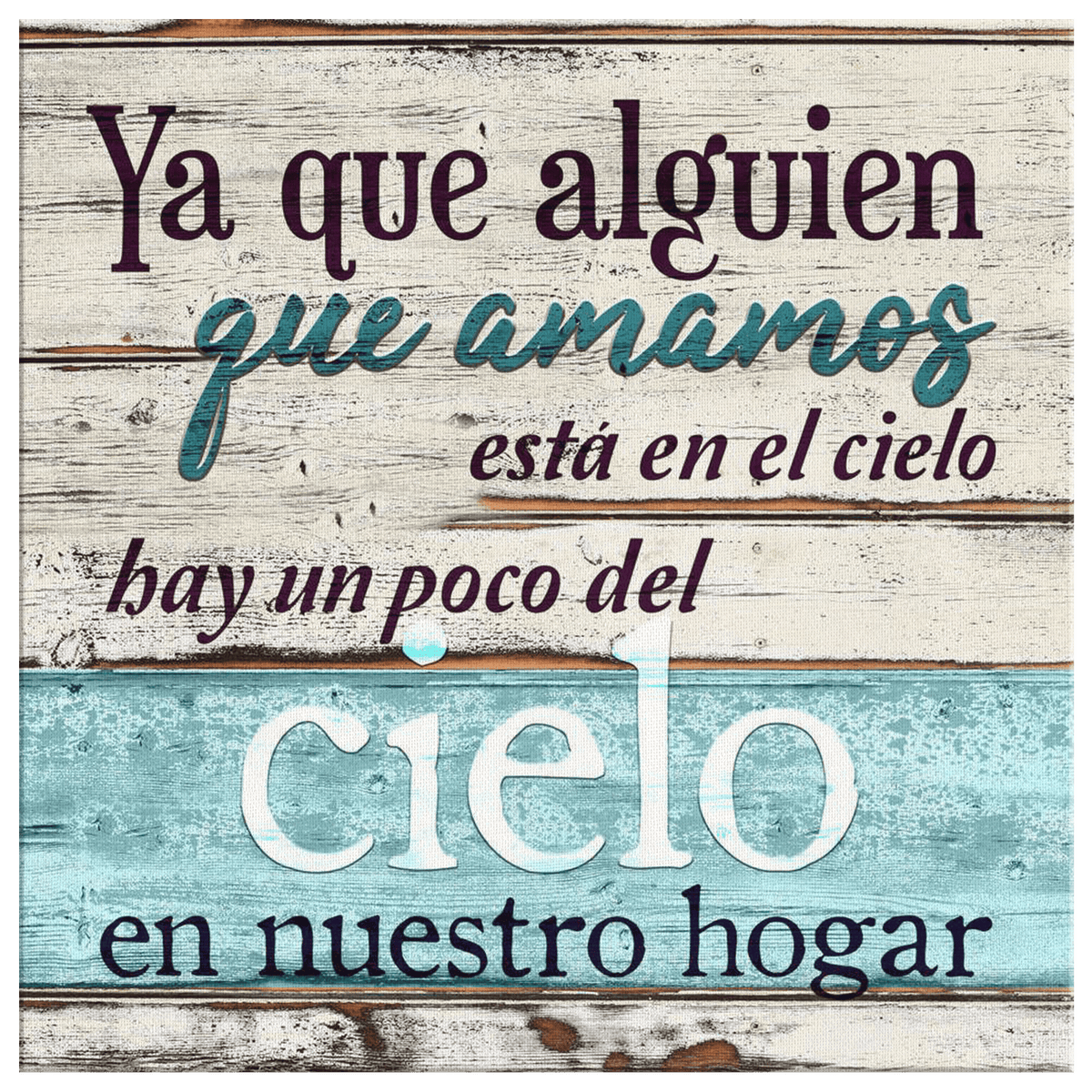 Alguien Que Amamos Esta En El Cielo Canvas Wall Art – Memorial Gift
