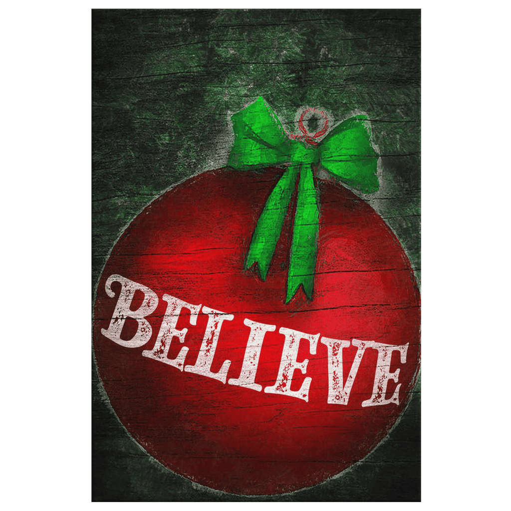 BELIEVE Christmas Canvas Wall Art – Christmas Decor