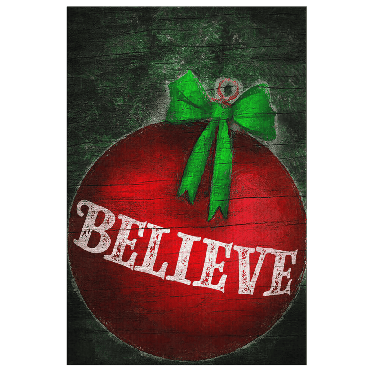 BELIEVE Christmas Canvas Wall Art – Christmas Decor
