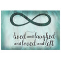 Personalized Lived And Laughed Memorial Canvas Wall Art – Memorial Gift