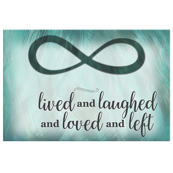 Personalized Lived And Laughed Memorial Canvas Wall Art – Memorial Gift