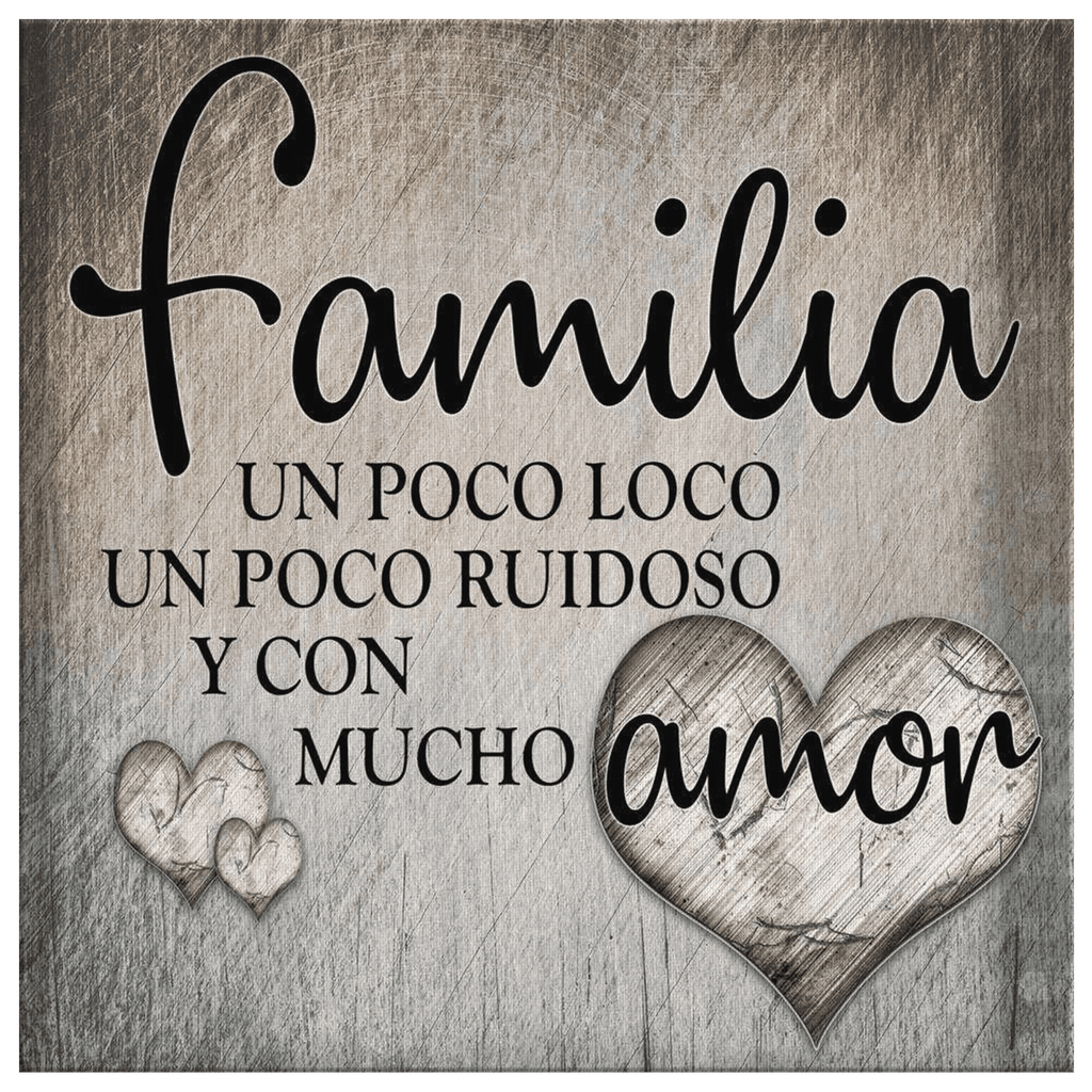 Familia Amor Canvas Wall Art – Family Home Decor