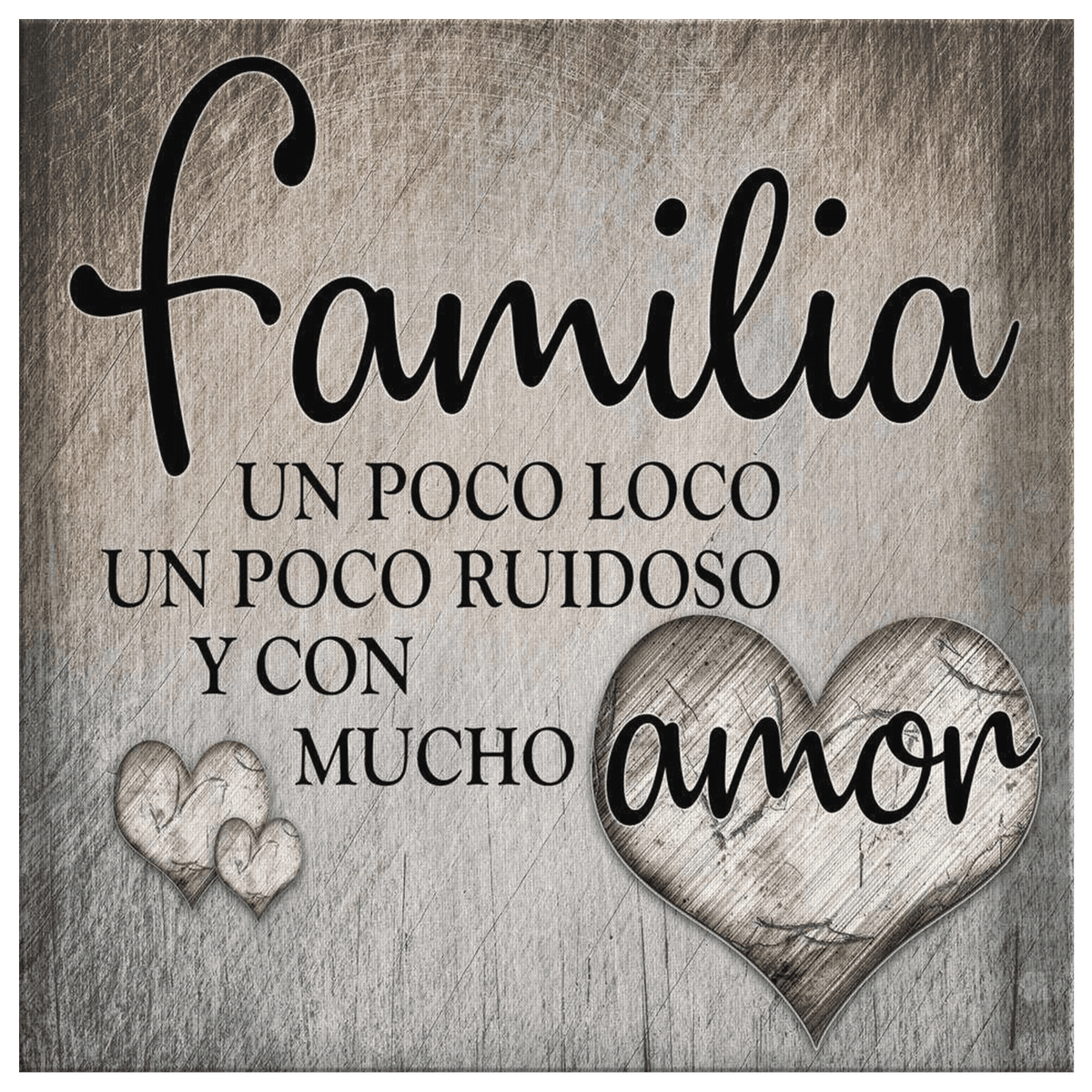 Familia Amor Canvas Wall Art – Family Home Decor