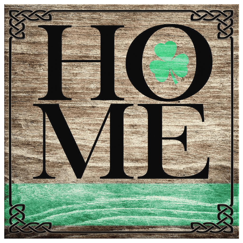 Personalized Irish Home Canvas Wall Art – Family Home Decor
