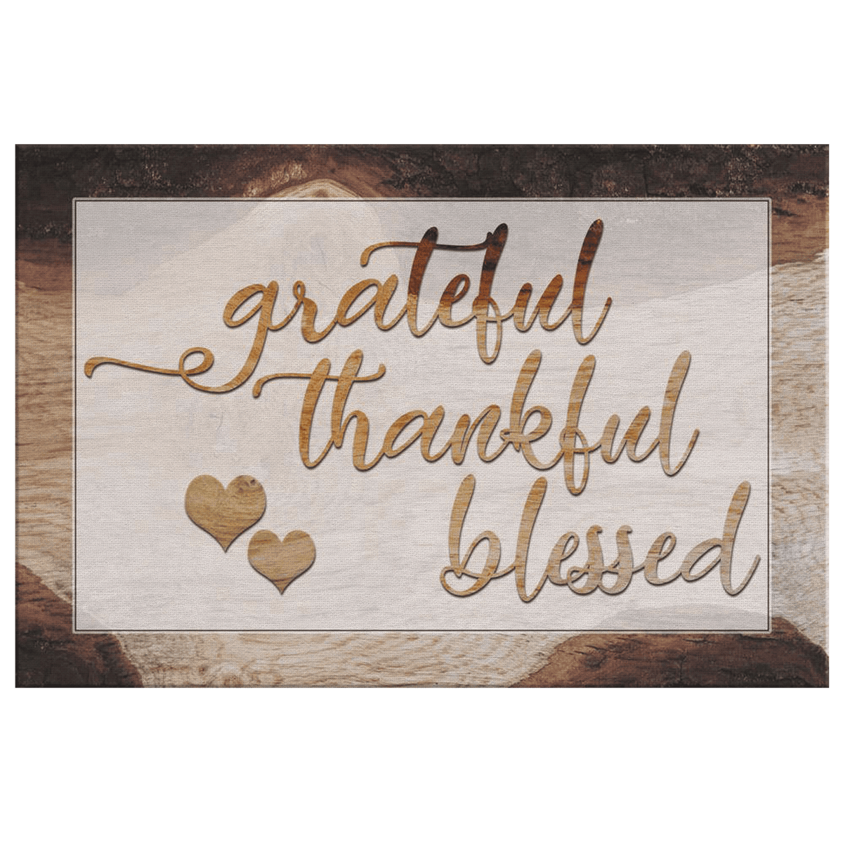 Grateful, Thankful, Blessed Canvas Wall Art – Christian Wall Decor