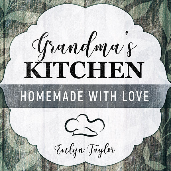 Personalized Grandma's Kitchen - Homemade With Love Canvas Wall Art – Gift for Grandma