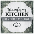 Personalized Grandma's Kitchen - Homemade With Love Canvas Wall Art – Gift for Grandma