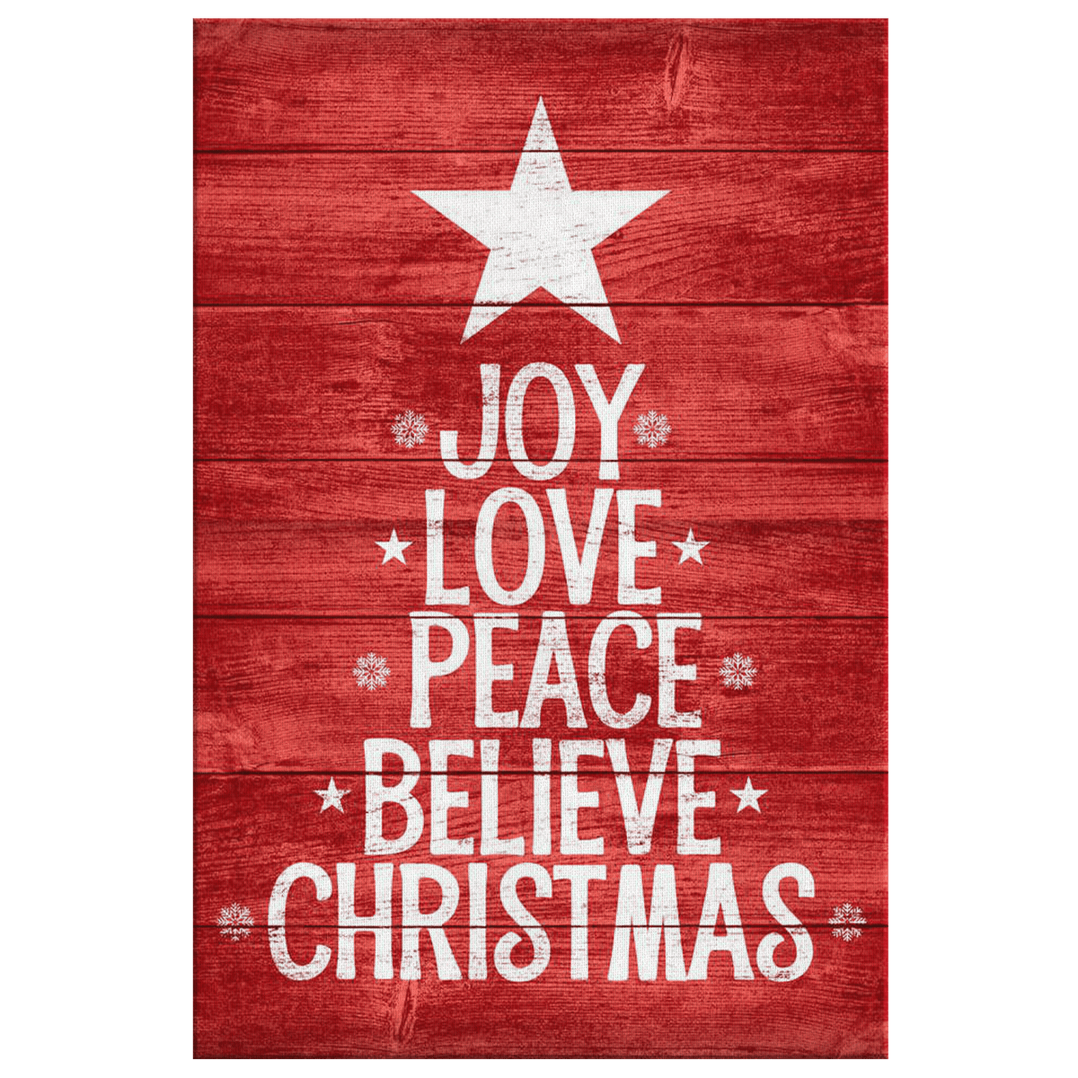 Joy, Love Christmas Canvas Wall Art – Christmas Decor
