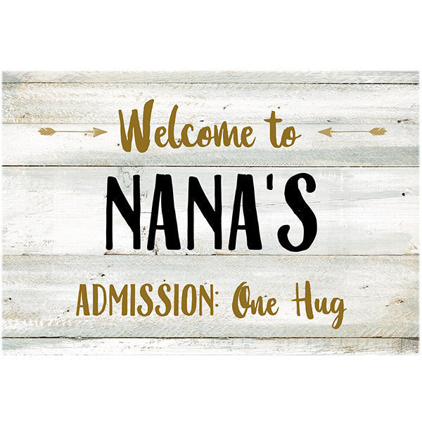 Personalized Welcome To Grandma's Canvas Wall Art – Gift for Grandma