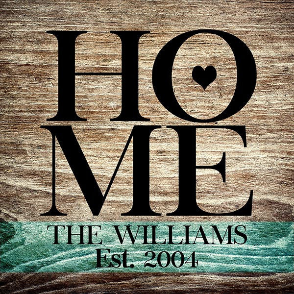 Personalized Home Canvas Wall Art – Family Home Decor