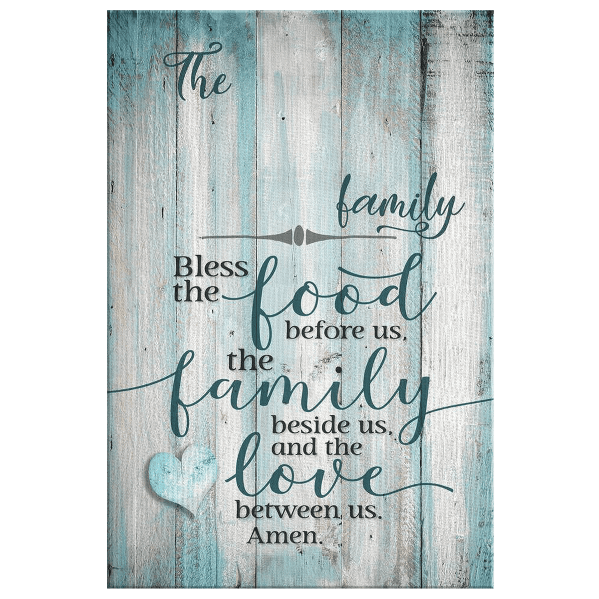 Personalized Food, Family, Love Canvas Wall Art – Family Home Decor