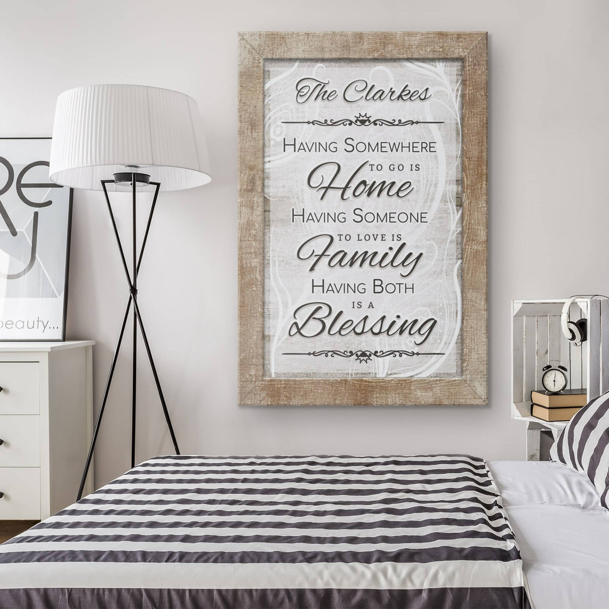 Personalized Having Somewhere To Go Is Home Canvas Wall Art – Family Home Decor
