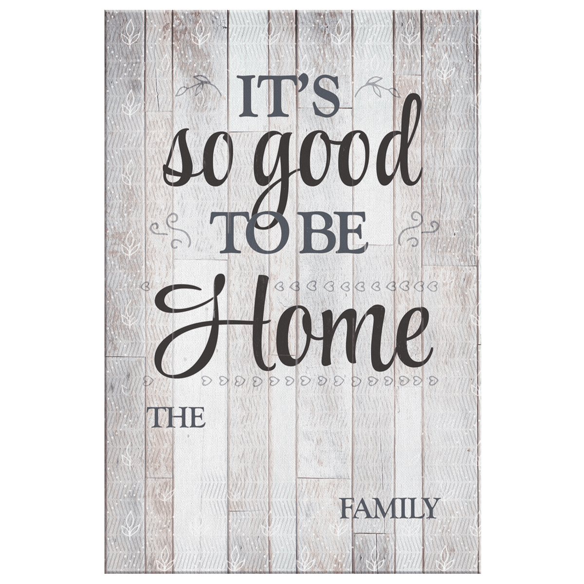 Personalized It's So Good To Be Home Canvas Wall Art – Family Home Decor