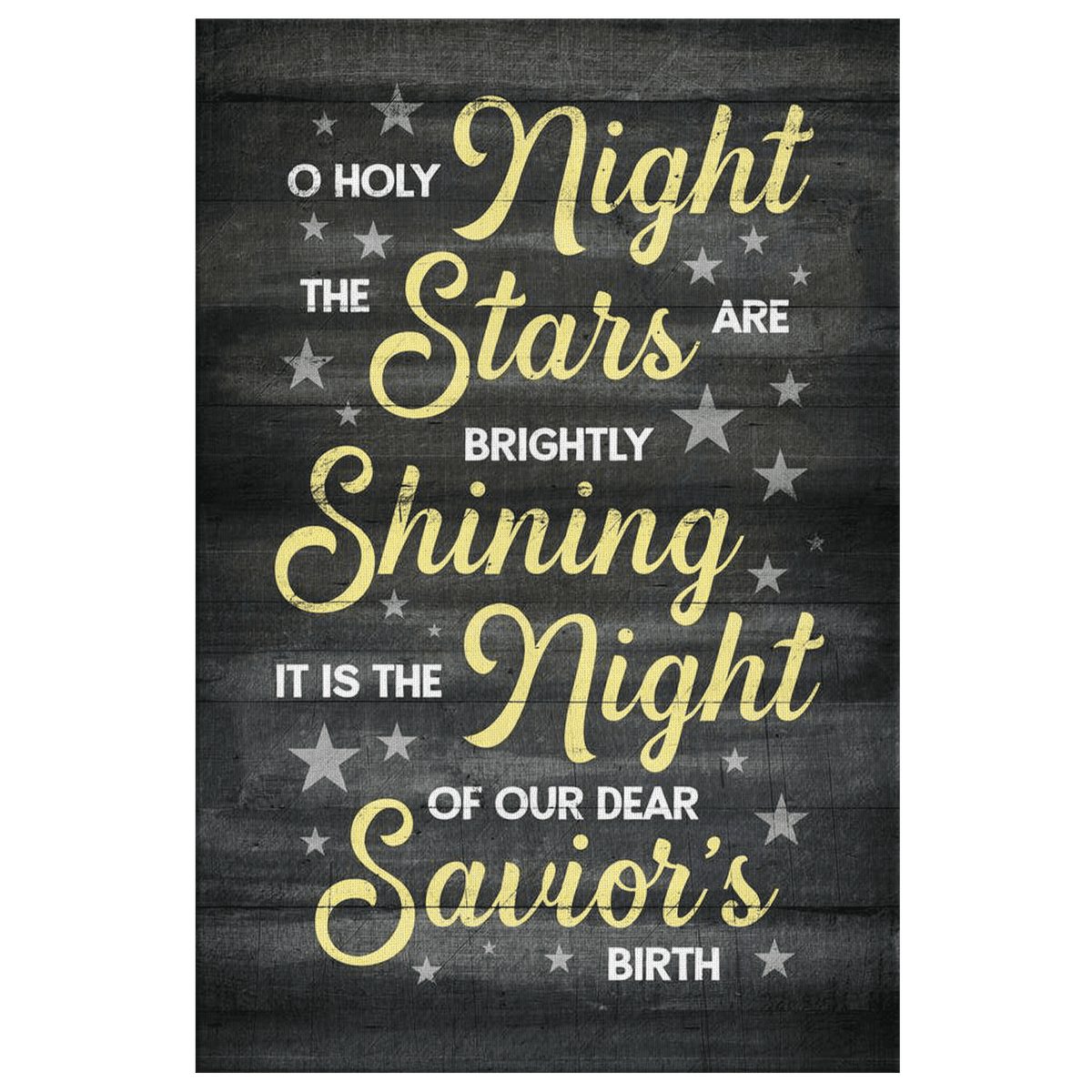 O Holy Night Christmas Canvas Wall Art – Christmas Decor
