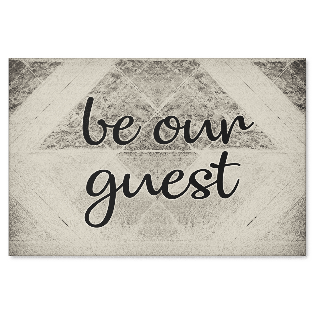 Be Our Guest Canvas Wall Art – Guest Room Decor