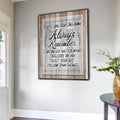 Before You Leave This Home - Always Remember Canvas Wall Art – Family Home Decor