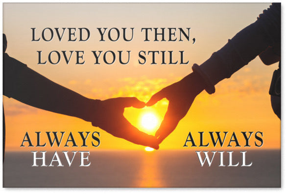 Loved You Always Sunset Canvas Wall Art – Couple Gift