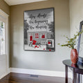 New Home, New Beginning, New Memories Canvas Wall Art – Housewarming Gift