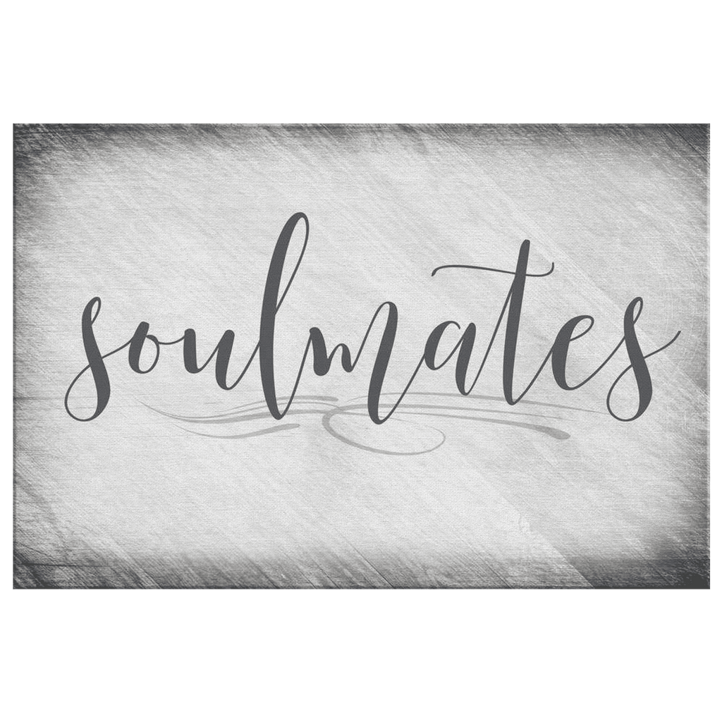 Personalized Soulmates Canvas Wall Art – Couple Gift