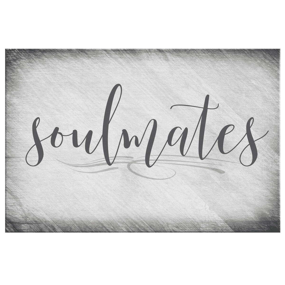 Personalized Soulmates Canvas Wall Art – Couple Gift