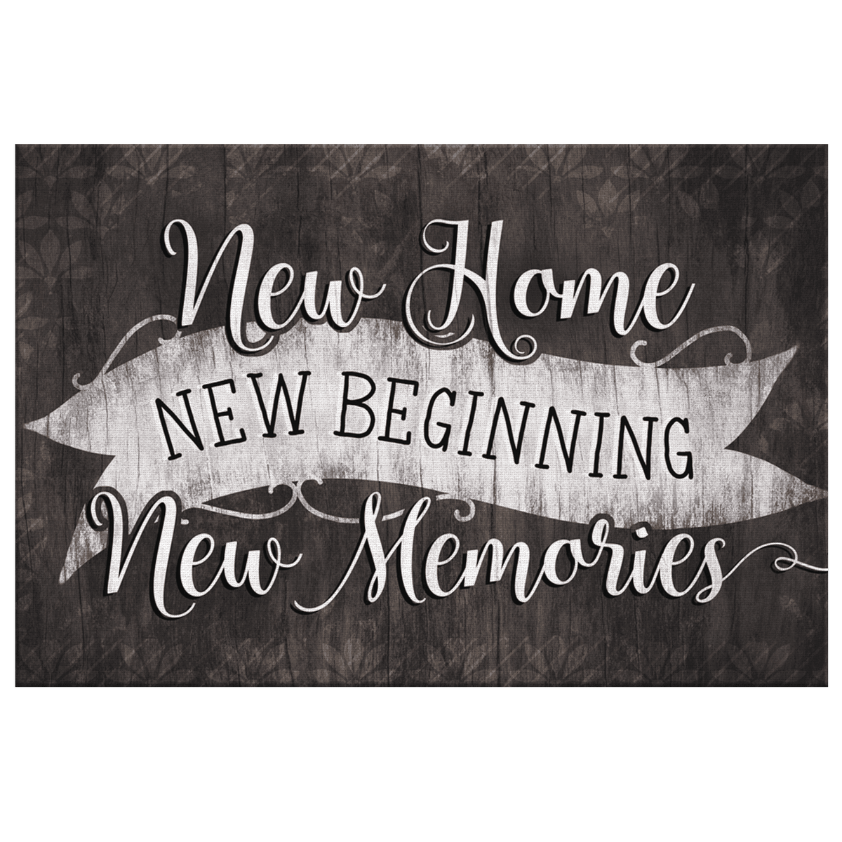 New Home, New Beginning Canvas Wall Art – Housewarming Gift