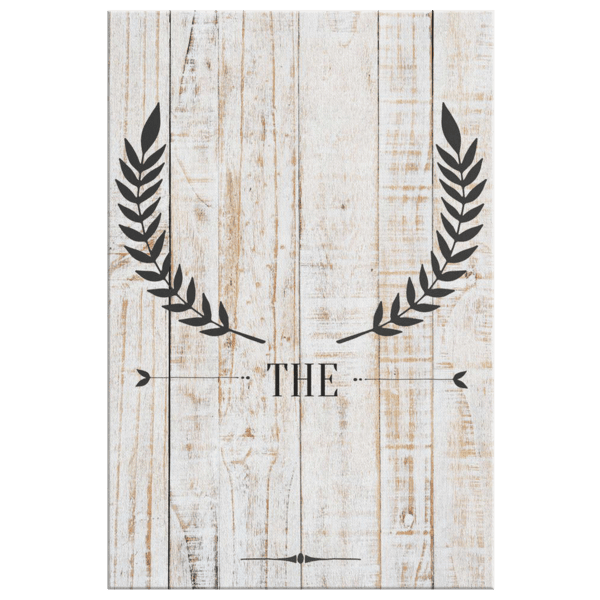 Personalized Family Initial And Name Canvas Wall Art – Family Home Decor