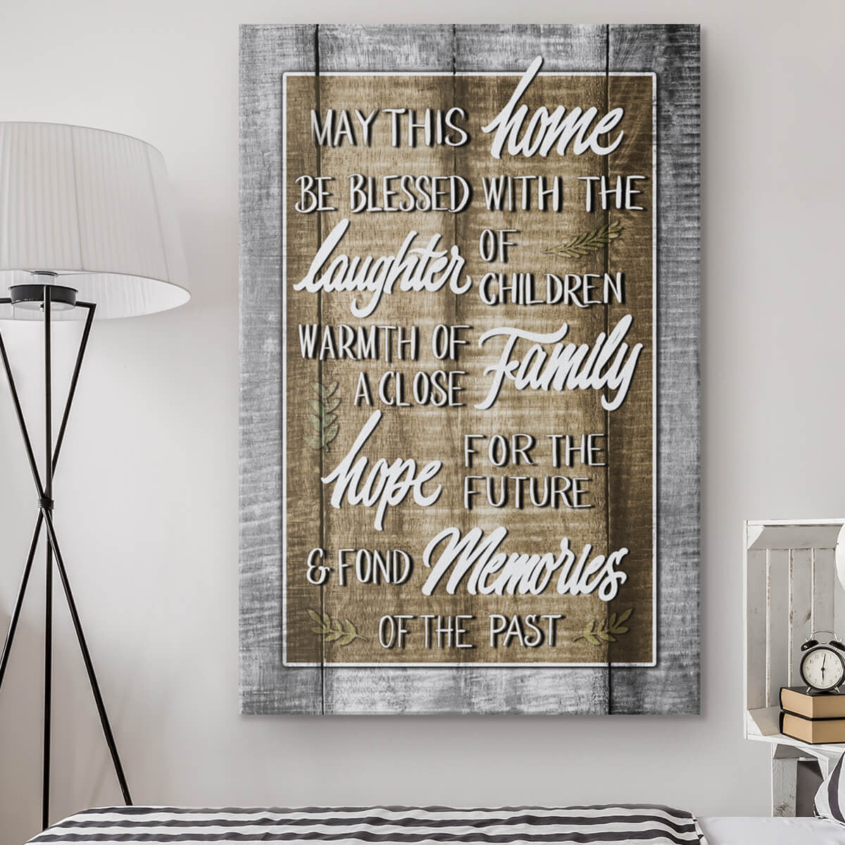 May This Home Be Blessed Canvas Wall Art – Christian Wall Decor