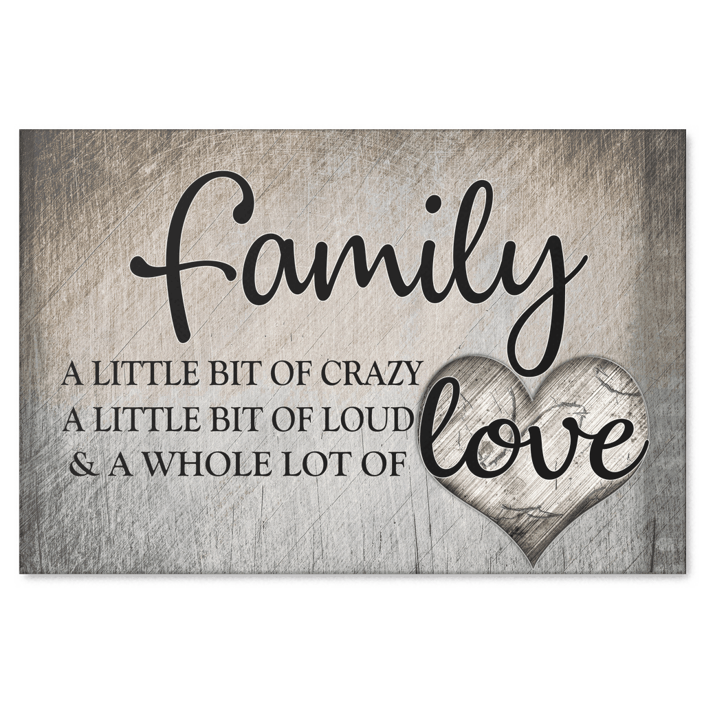 Family Love Canvas Wall Art – Family Home Decor