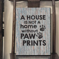 A House Is Not A Home Without Paw Prints Canvas Wall Art – Pet Lover Gift