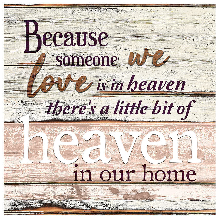 Personalized Someone We Love Is In Heaven Canvas Wall Art – Memorial Gift