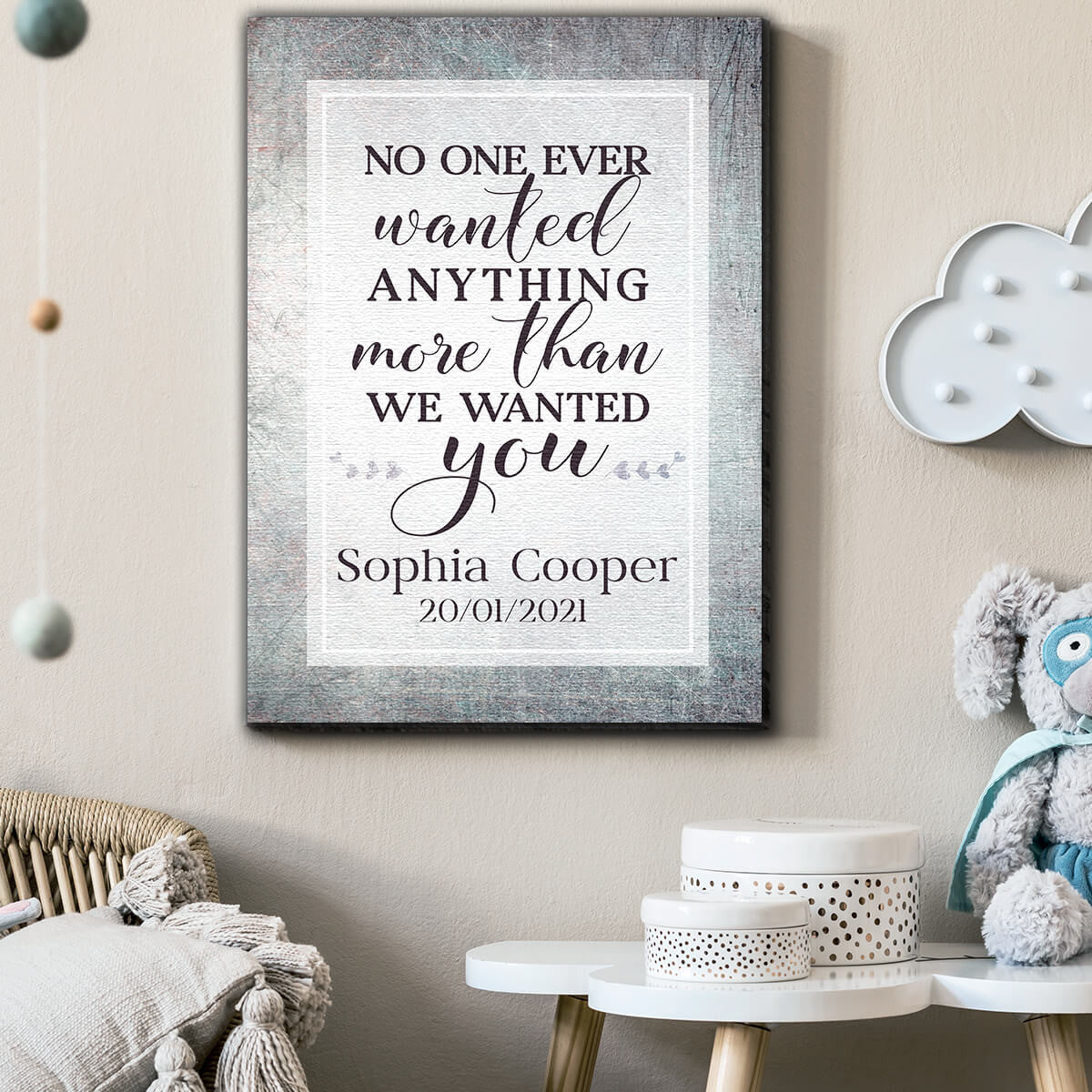 Personalized More Than We Wanted You Kids Canvas Wall Art – Family Home Decor