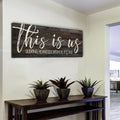 Personalized This Is Us Panoramic Canvas Wall Art – Family Home Decor