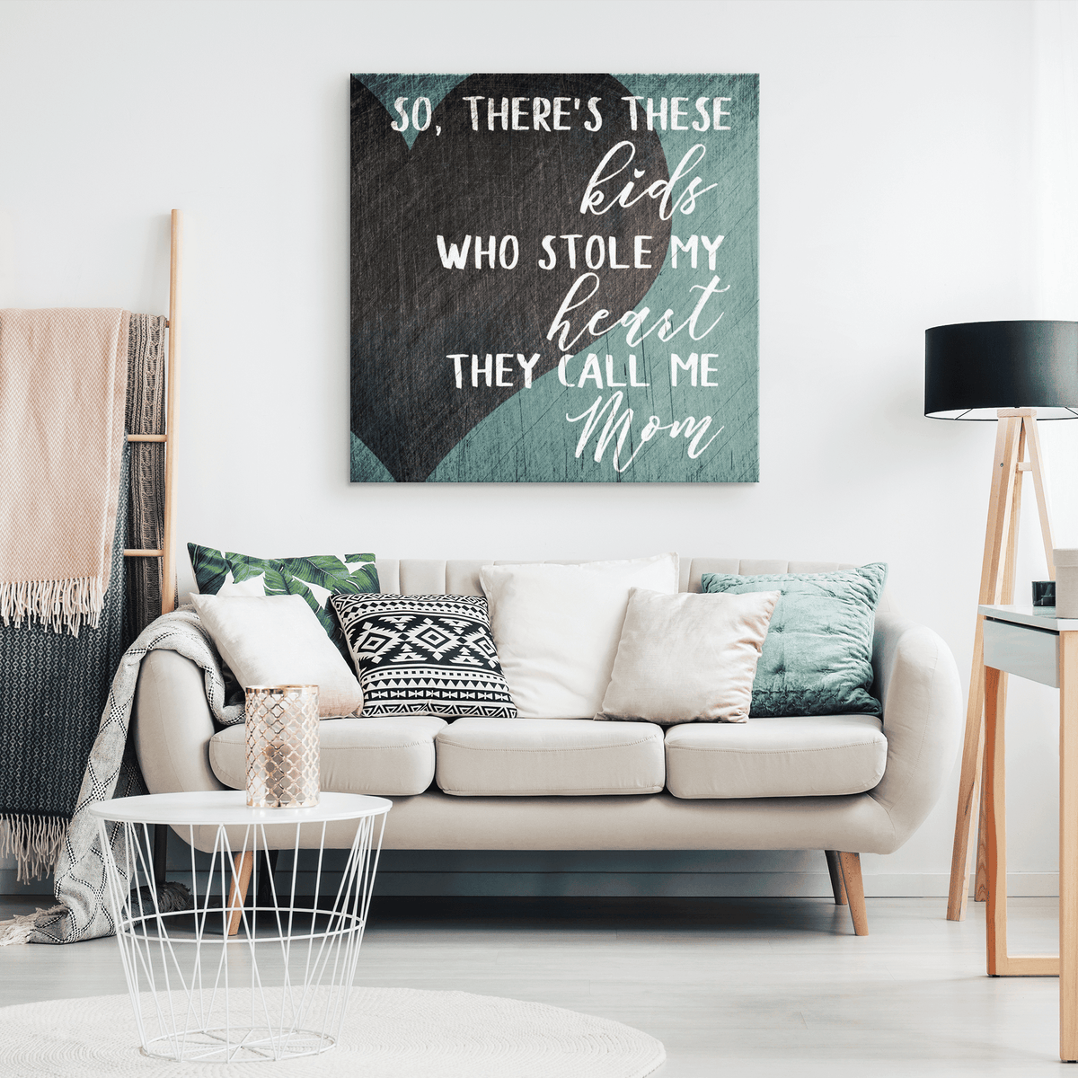 These Kids Who Stole My Heart Canvas Wall Art – Family Home Decor