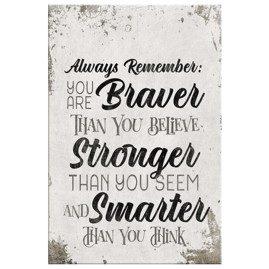 Personalized Always Remember Canvas Wall Art – Inspirational Gift