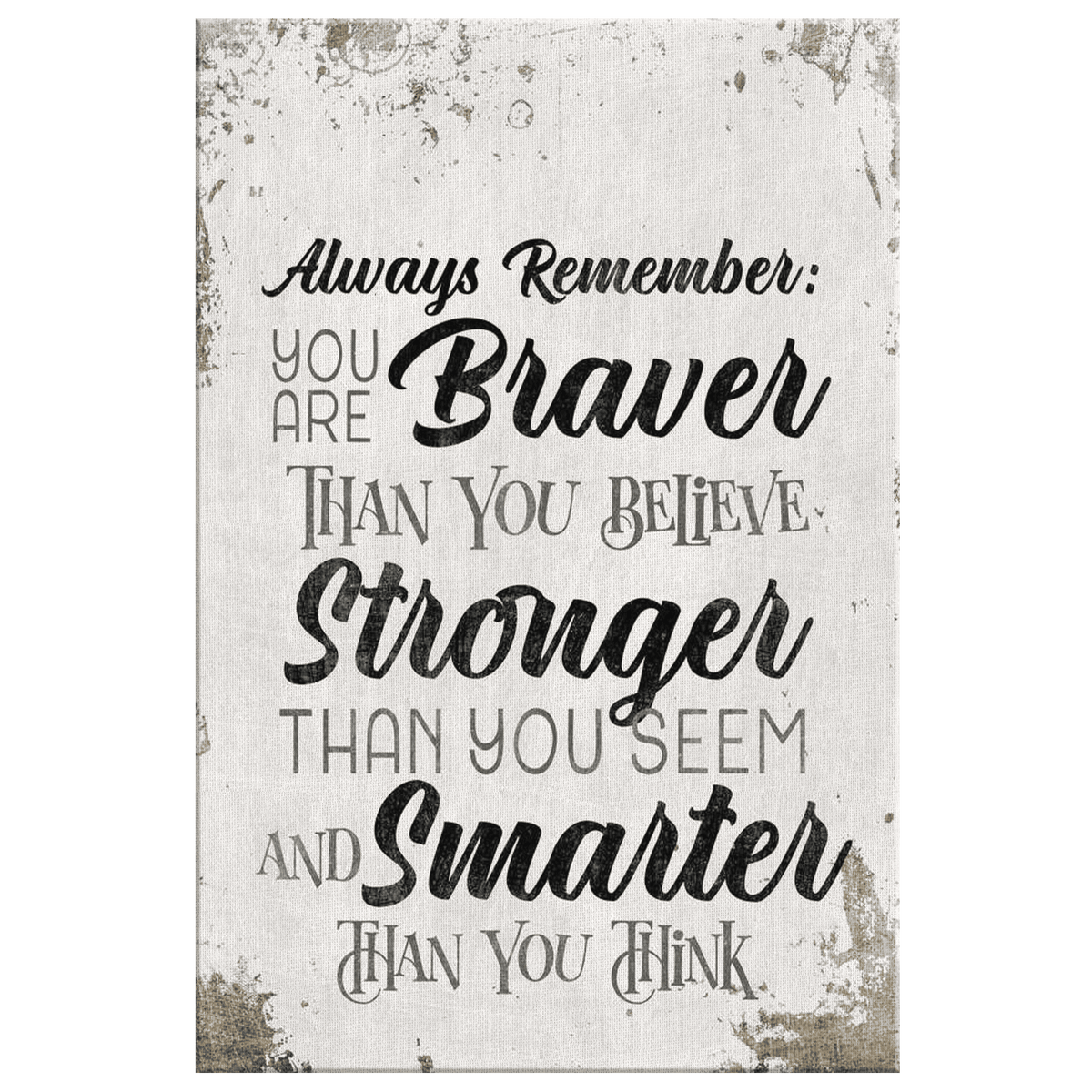 Personalized Always Remember Canvas Wall Art – Inspirational Gift