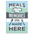Meals & Memories Canvas Wall Art – Kitchen Wall Decor