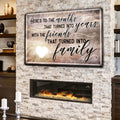Here's To Friends Turned Into Family Canvas Wall Art – Family Home Decor