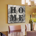 Home Heart Design Square Canvas Wall Art – Family Home Decor