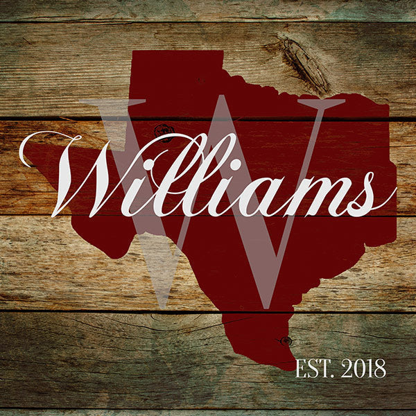 Personalized Texas Family Name Canvas Wall Art – Family Home Decor
