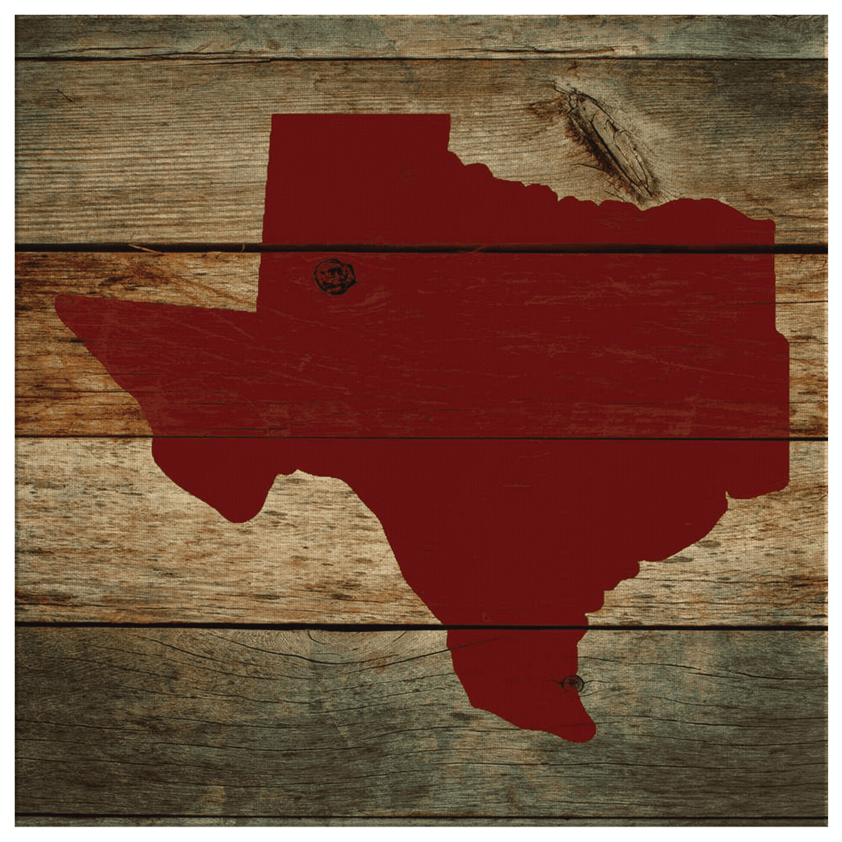 Personalized Texas Family Name Canvas Wall Art – Family Home Decor