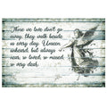 Personalized Those We Love Don't Go Away Memorial Canvas Wall Art – Memorial Gift