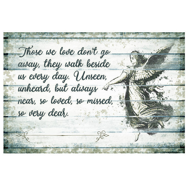 Personalized Those We Love Don't Go Away Memorial Canvas Wall Art – Memorial Gift